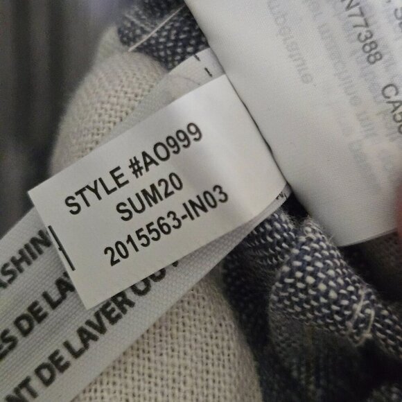 J.Crew Chambray Coverup Dress In Stripe Halter Pockets Adjustable Straps Size M - Picture 10 of 10